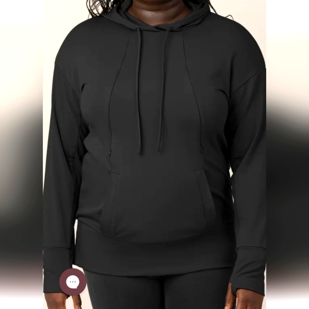 Kindred Bravely Bamboo Nursing Hoodie Black Size large